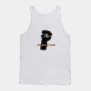 Whimsical Emu Racer Tank Top